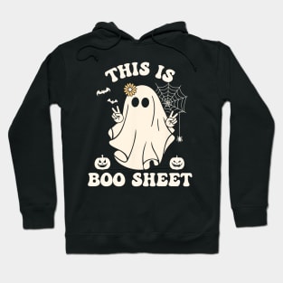 Funny Halloween Boo Ghost Costume This is Some Boo Sheet 2023 Hoodie